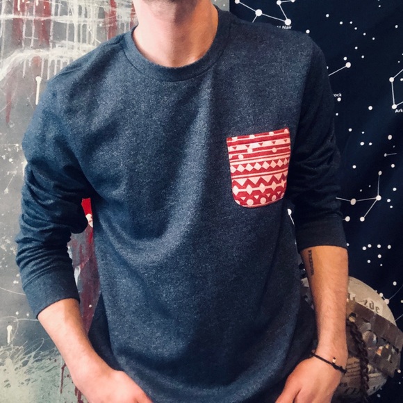 on the byas Other - On the Byas Long-Sleeve Shirt With Pocket